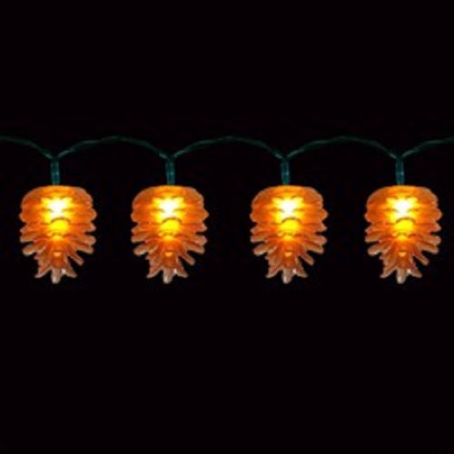 Гирлянда светодиодная "Шнур"  Feron CL559 10LED 0,6Вт "Еловые шишки" 0,7м 5000К IP20 3АА картинка 